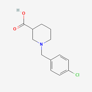 molecular formula C13H16ClNO2 B1598674 1-[(4-氯苯基)甲基]哌啶-3-羧酸 CAS No. 308362-92-7
