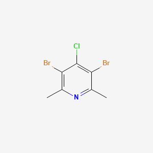 molecular formula C7H6Br2ClN B1598677 3,5-二溴-4-氯-2,6-二甲基吡啶 CAS No. 633318-46-4