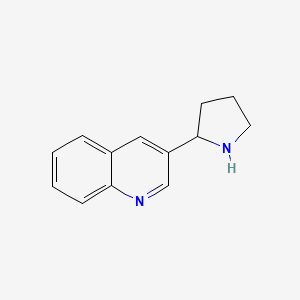 molecular formula C13H14N2 B1598692 3-吡咯烷-2-基-喹啉 CAS No. 499207-38-4