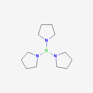 molecular formula C12H24BN3 B1598697 三(吡咯烷基)硼烷 CAS No. 4426-24-8