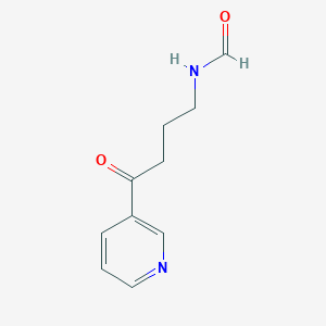 molecular formula C10H12N2O2 B015987 3-(4-甲酰胺基丁酰基)吡啶 CAS No. 887355-56-8