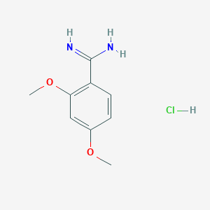 molecular formula C9H13ClN2O2 B159870 2,4-二甲氧基-苯甲 amidine 盐酸盐 CAS No. 131947-81-4