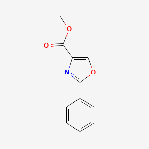 molecular formula C11H9NO3 B1598704 2-Phenyl-oxazole-4-carboxylic acid methyl ester CAS No. 59171-72-1