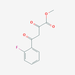 molecular formula C11H9FO4 B1598749 4-(2-氟苯基)-2,4-二氧代丁酸甲酯 CAS No. 608536-99-8