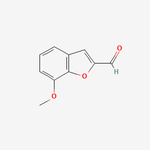 molecular formula C10H8O3 B1598778 7-甲氧基苯并呋喃-2-甲醛 CAS No. 88234-77-9