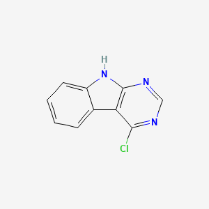 molecular formula C10H6ClN3 B1598800 4-chloro-9H-pyrimido[4,5-b]indole CAS No. 5719-08-4