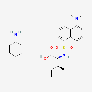 molecular formula C24H37N3O4S B1598817 Dansyl-L-isoleucine cyclohexylammonium salt CAS No. 53369-40-7