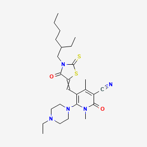 molecular formula C26H37N5O2S2 B1598850 3-氧代-3-苯基丙酸钠 CAS No. 7063-21-0