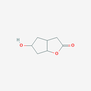 molecular formula C7H10O3 B1598887 5-Hydroxy-hexahydro-cyclopenta[b]furan-2-one CAS No. 84173-27-3