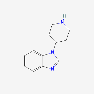 molecular formula C12H15N3 B1598907 1-(4-Piperidinyl)-1H-benzimidazole CAS No. 83763-11-5