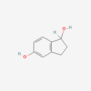 molecular formula C9H10O2 B1598912 2,3-dihydro-1H-indene-1,5-diol CAS No. 38005-82-2