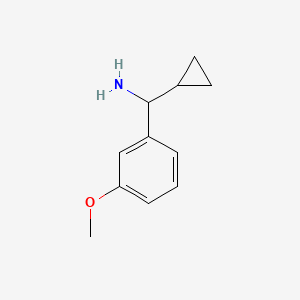molecular formula C11H15NO B1598926 1-Cyclopropyl-1-(3-methoxyphenyl)methanamine CAS No. 535925-81-6