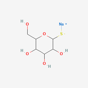 molecular formula C6H11NaO5S B1598927 alpha-D-Glucopyranose, 1-thio-, monosodium salt CAS No. 62778-20-5