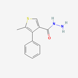 molecular formula C12H12N2OS B1598940 5-甲基-4-苯硫代吩-3-碳酰肼 CAS No. 438216-06-9