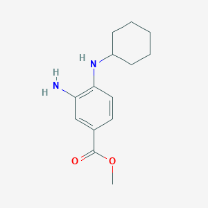 molecular formula C14H20N2O2 B1598951 Methyl 3-amino-4-(cyclohexylamino)benzoate CAS No. 503859-27-6
