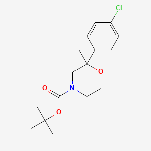 molecular formula C16H22ClNO3 B1598958 4-Boc-2-(4-chlorophenyl)-2-methylmorpholine CAS No. 271245-35-3