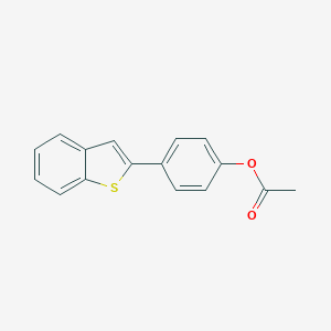 B159896 2-(4-Acetoxyphenyl)benzothiophene CAS No. 132932-62-8