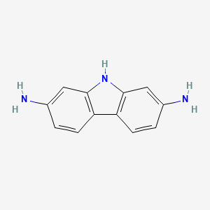 molecular formula C12H11N3 B1598969 9H-carbazole-2,7-diamine CAS No. 6402-13-7