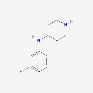 molecular formula C11H15FN2 B1598989 N-(3-fluorophenyl)piperidin-4-amine CAS No. 886506-63-4