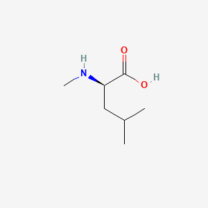 molecular formula C7H15NO2 B1598994 (2R)-4-methyl-2-(methylamino)pentanoic acid CAS No. 31321-74-1