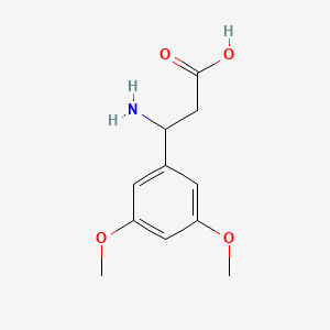 B1599001 3-amino-3-(3,5-dimethoxyphenyl)propanoic Acid CAS No. 412925-58-7