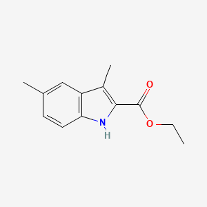 molecular formula C13H15NO2 B1599002 ethyl 3,5-dimethyl-1H-indole-2-carboxylate CAS No. 16423-76-0