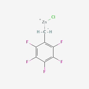 molecular formula C7H2ClF5Zn B1599029 2,3,4,5,6-Pentafluorobenzylzinc chloride CAS No. 308796-02-3