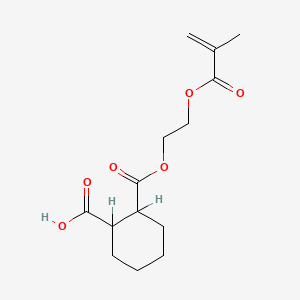 molecular formula C14H20O6 B1599041 1,2-Cyclohexanedicarboxylic acid, mono(2-((2-methyl-1-oxo-2-propenyl)oxy)ethyl) ester CAS No. 51252-88-1