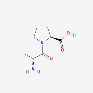 molecular formula C8H14N2O3 B1599043 1-D-Alanyl-L-proline CAS No. 61430-12-4