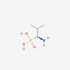 molecular formula C4H12NO3P B1599049 (1S)-(-)-(1-Amino-2-methylpropyl)phosphonic acid CAS No. 66254-55-5