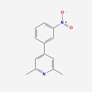 molecular formula C13H12N2O2 B1599062 2,6-Dimethyl-4-(3-nitrophenyl)pyridine CAS No. 40034-60-4
