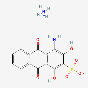 B1599067 Ammonium 4-amino-9,10-dihydro-1,3-dihydroxy-9,10-dioxoanthracene-2-sulphonate CAS No. 84100-72-1