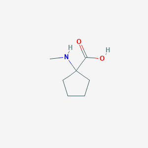 molecular formula C7H13NO2 B1599070 1-(甲基氨基)环戊烷甲酸 CAS No. 22649-36-1