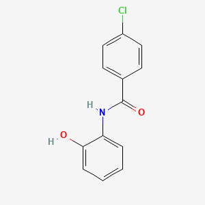 molecular formula C13H10ClNO2 B1599085 4-chloro-N-(2-hydroxyphenyl)benzamide CAS No. 31913-75-4