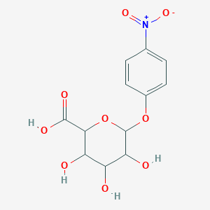 molecular formula C12H13NO9 B1599087 p-Nitrophenyl-beta-D-glucuronide CAS No. 39031-76-0