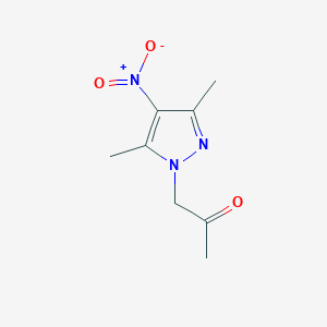 molecular formula C8H11N3O3 B1599090 1-(3,5-二甲基-4-硝基-1H-吡唑-1-基)丙酮 CAS No. 1002651-00-4