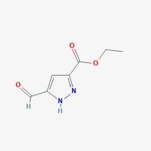 B1599097 Ethyl 5-formyl-1H-pyrazole-3-carboxylate CAS No. 93290-12-1