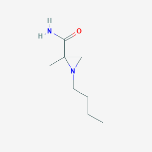 molecular formula C8H16N2O B159910 1-Butyl-2-methylaziridine-2-carboxamide CAS No. 136328-22-8