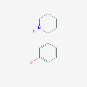 molecular formula C12H17NO B1599125 2-(3-Methoxyphenyl)piperidine CAS No. 383128-22-1