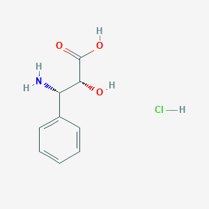 molecular formula C9H12ClNO3 B159913 (2R,3S)-3-phenylisoserine hydrochloride CAS No. 132201-32-2