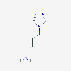 molecular formula C7H13N3 B1599130 1H-Imidazole-1-butanamine CAS No. 67319-76-0