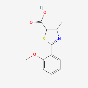 molecular formula C12H11NO3S B1599142 2-(2-甲氧基苯基)-4-甲基-1,3-噻唑-5-羧酸 CAS No. 472805-74-6