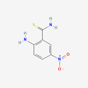 molecular formula C7H7N3O2S B1599155 2-氨基-5-硝基硫代苯甲酰胺 CAS No. 25026-97-5