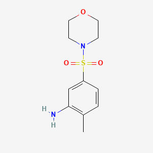 molecular formula C11H16N2O3S B1599158 2-甲基-5-(吗啉-4-磺酰基)-苯胺 CAS No. 21447-56-3