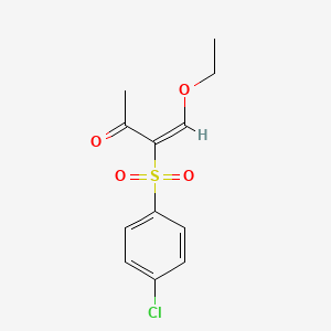 molecular formula C12H13ClO4S B1599163 3-((4-氯苯基)磺酰基)-4-乙氧基丁-3-烯-2-酮 CAS No. 32083-35-5