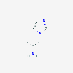 molecular formula C6H11N3 B1599164 1-(1H-咪唑-1-基)丙烷-2-胺 CAS No. 924714-15-8
