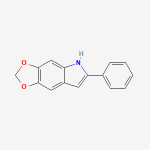molecular formula C15H11NO2 B1599166 5,6-亚甲二氧基-2-苯基吲哚 CAS No. 64943-90-4