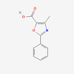 molecular formula C11H9NO3 B1599173 4-甲基-2-苯基-1,3-恶唑-5-羧酸 CAS No. 91137-55-2