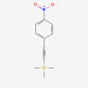 molecular formula C11H13NO2Si B1599181 三甲基((4-硝基苯基)乙炔基)硅烷 CAS No. 75867-38-8