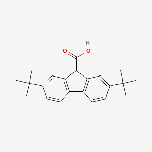 molecular formula C22H26O2 B1599185 2,7-二叔丁基芴-9-羧酸 CAS No. 351003-13-9
